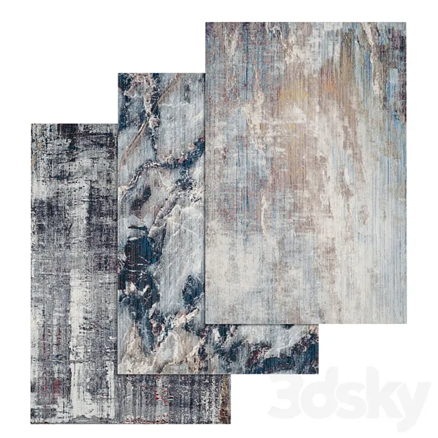 Carpets Set 234 3D Model