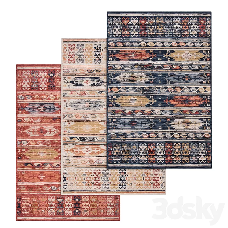 Carpets Set 2362 3D Model