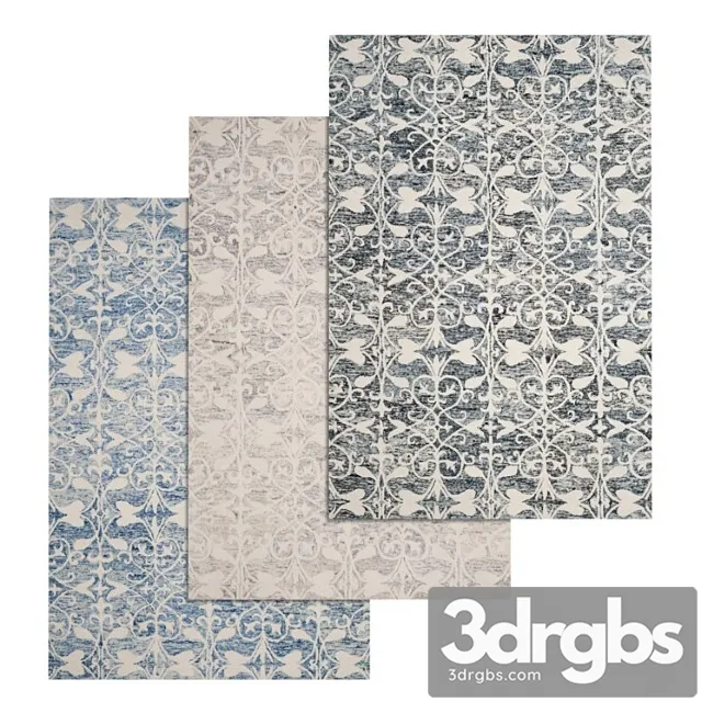 Carpets Set 2363 3D Model Free