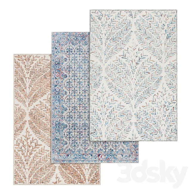 Carpets Set 2373 3D Model