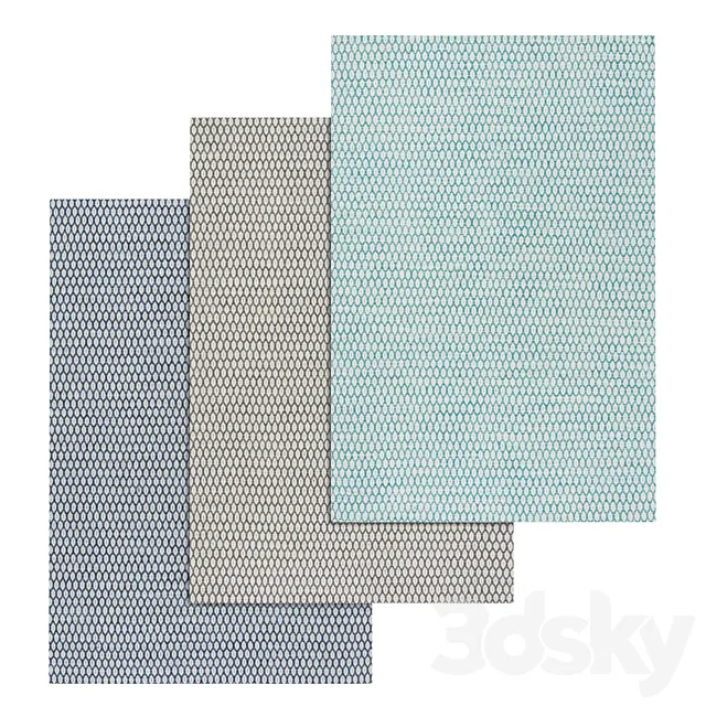 Carpets Set 290 3D Model