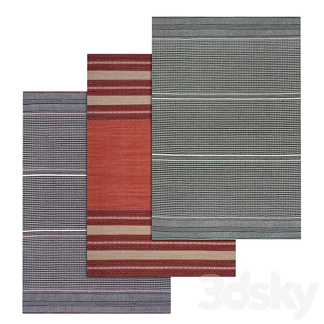 Carpets Set 309 3D Model