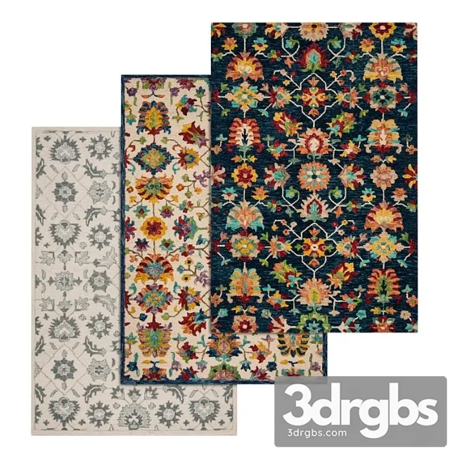 Carpets set 38 3D Model Download