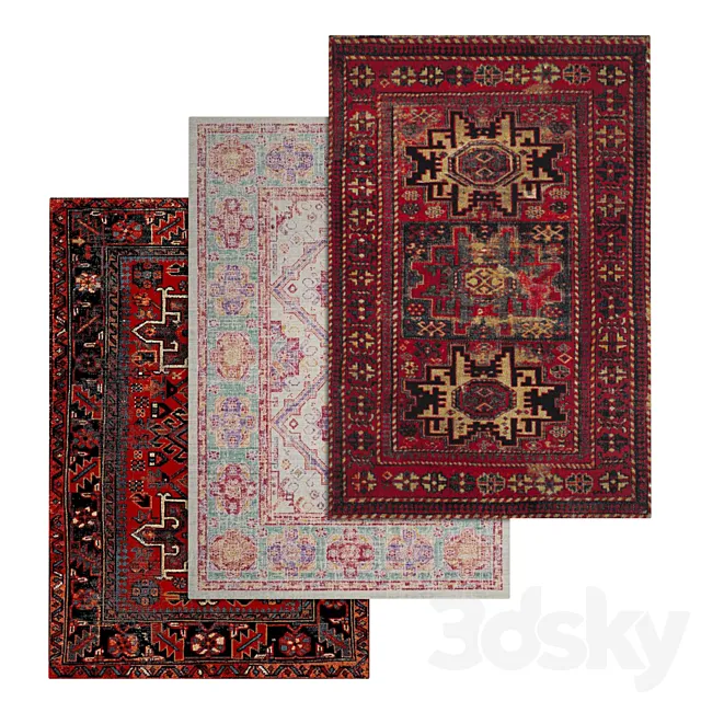 Carpets Set 513 3D Model