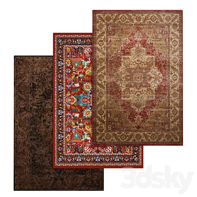 Carpets Set 738 3DModel