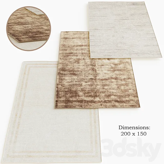 Carpets Zara Home 2 3D Model