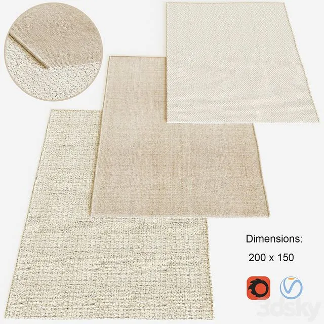 Carpets Zara Home 3D Model