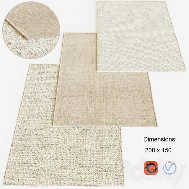 Carpets Zara Home 3D Model