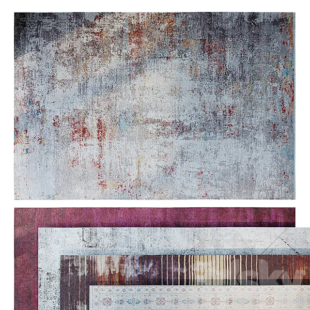 Carpets_set_03 for refilling 3DModel