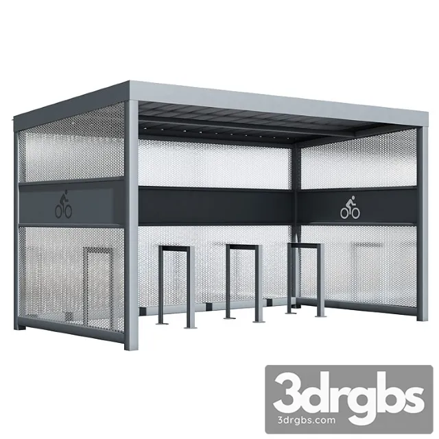 Carport For Strollers And Bicycles Type 1 3D Model Free