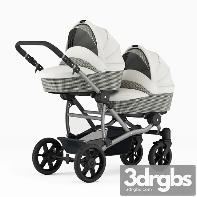 Carriage For Twins For Newborns 3D Model Free