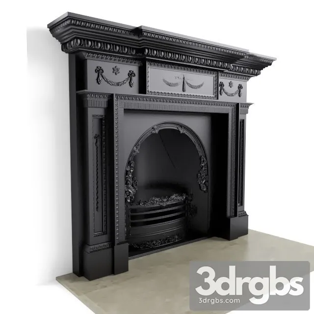 Carron Victorian Fireplace 3D Model Free