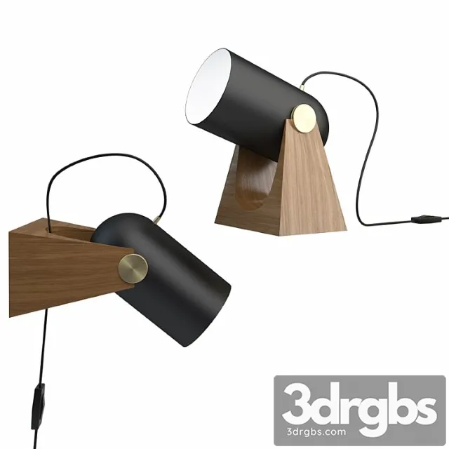Carronade 260 tablewall lamp 3D Model Free