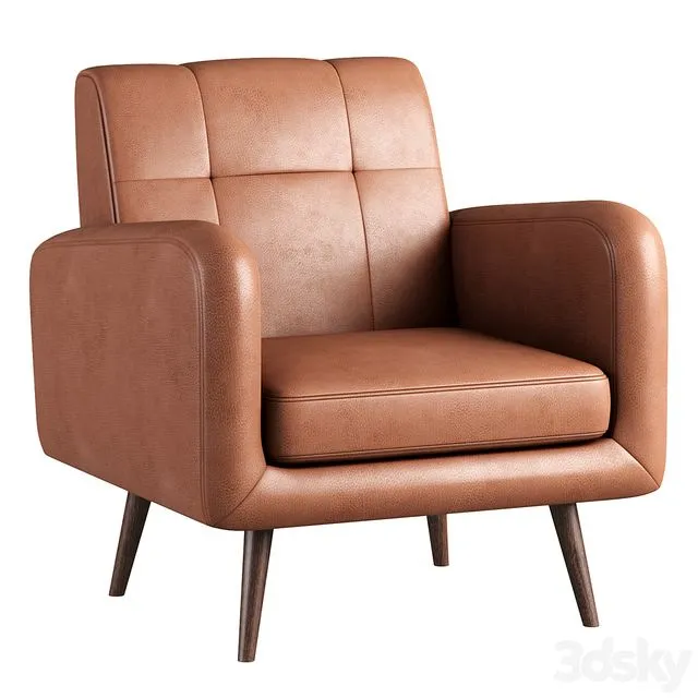 Carson Carrington Keflavik Mid-century Arm Chair 3D Model