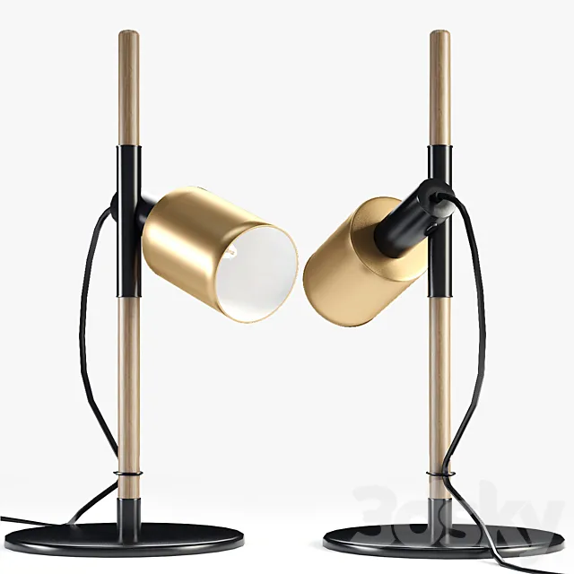 Carson table lamp brushed brass Small 3DModel