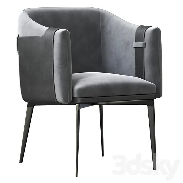 Carter dining armchair 3D Model
