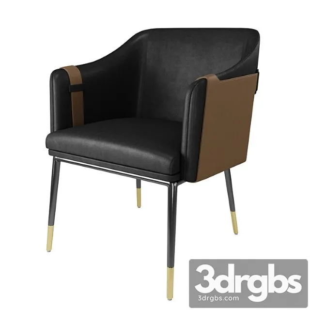 Carter dining armchair 3D Model Free