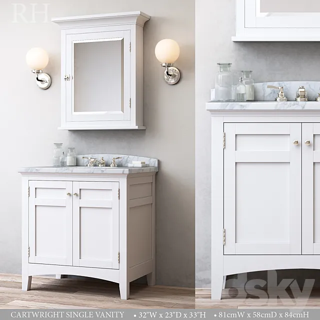 CARTWRIGHT SINGLE VANITY 3D Model