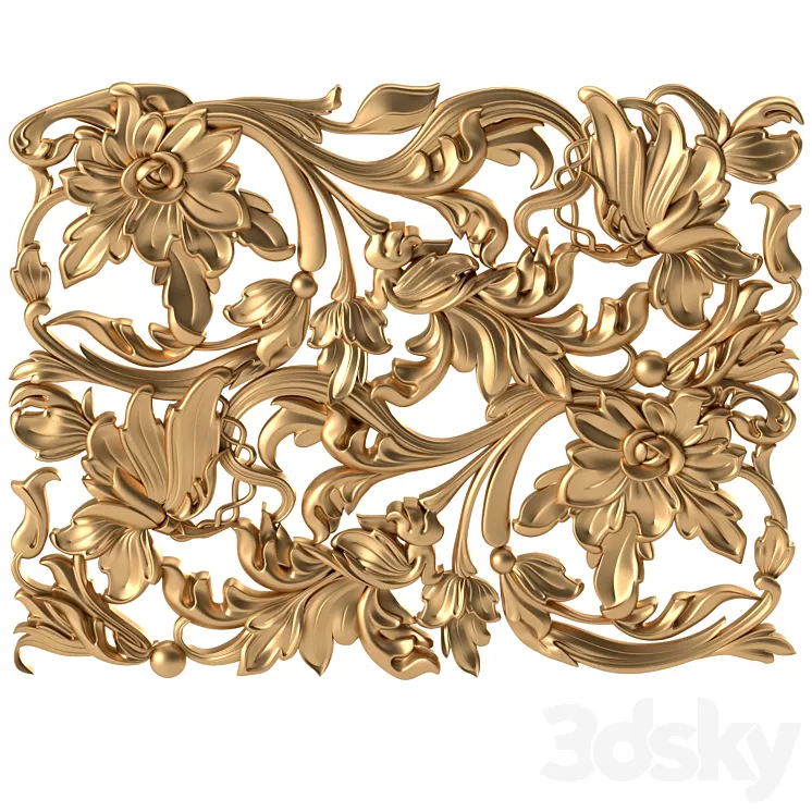 Carved decor 3 3D Model