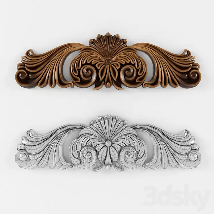 carved decoration 3D Model