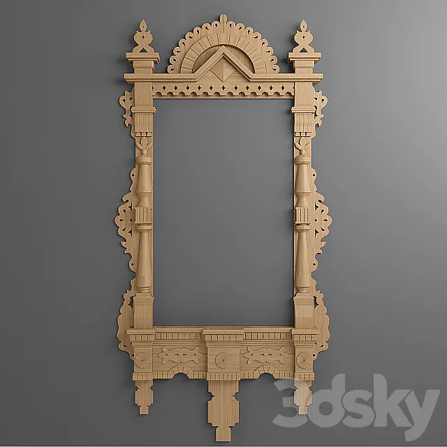 Carved frame 3D Model