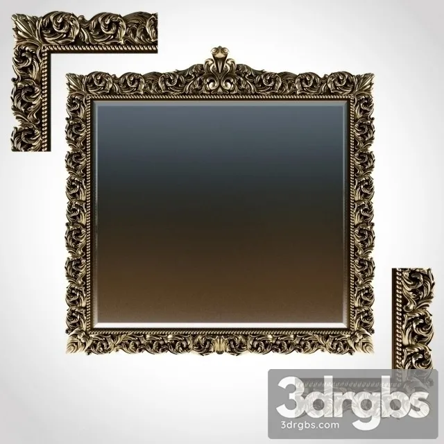 Carved frame 3D Model Download