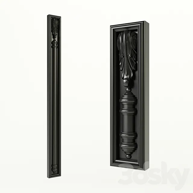 Carved pilasters 3D Model