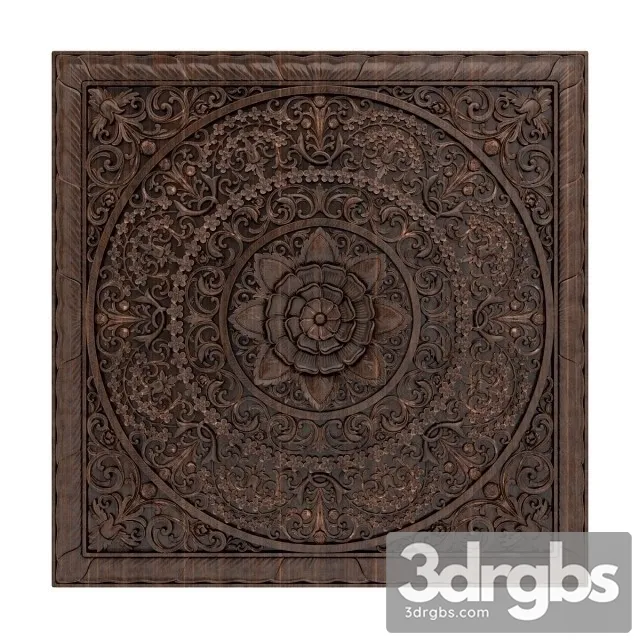 Carving Decoration 02 3D Model Free