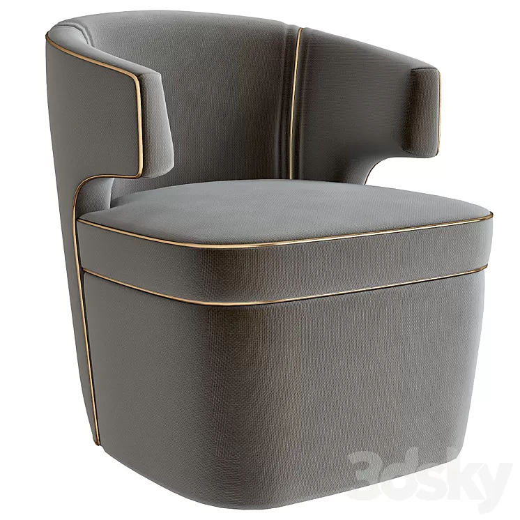 Cary Club Chair - Donghia 3D Model