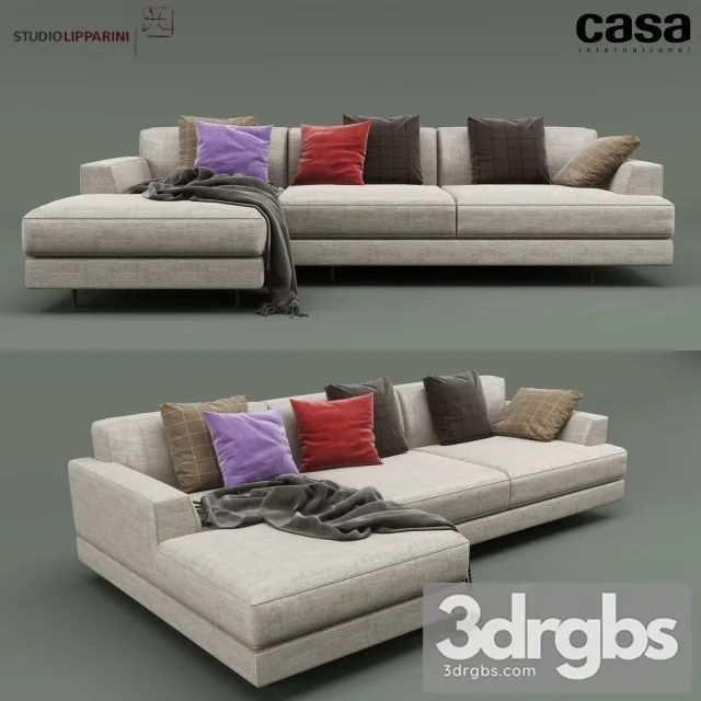 Casa Intl Cordovado Corner Sofa 01 3D Model Free
