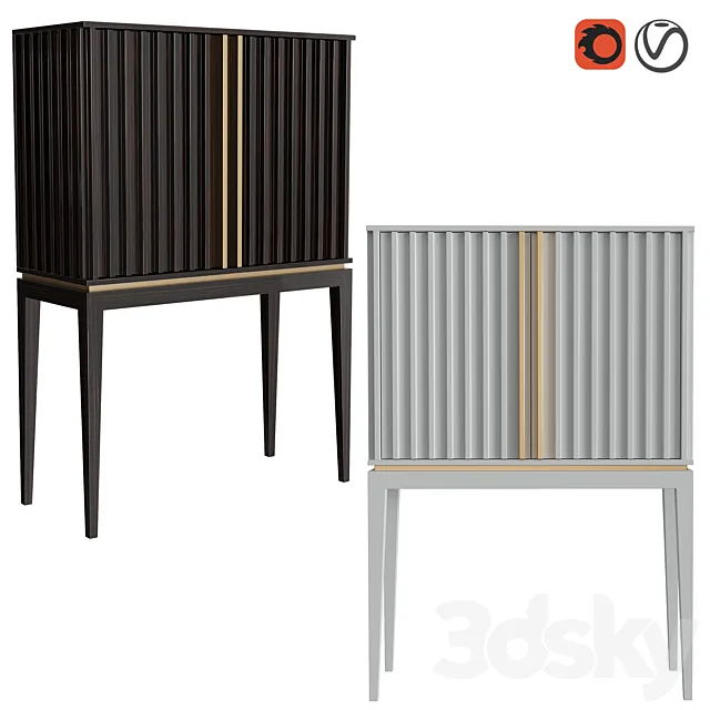 Casa Magna Relevo Bar Cabinet 3DModel