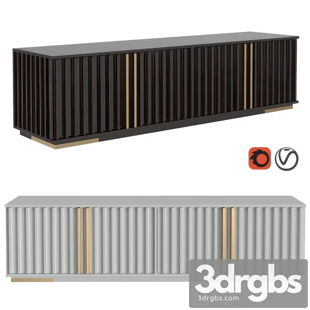 Casa Magna Relevo TV Sideboard 3D Model Free