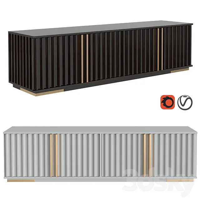 Casa Magna Relevo TV Sideboard 3D Model