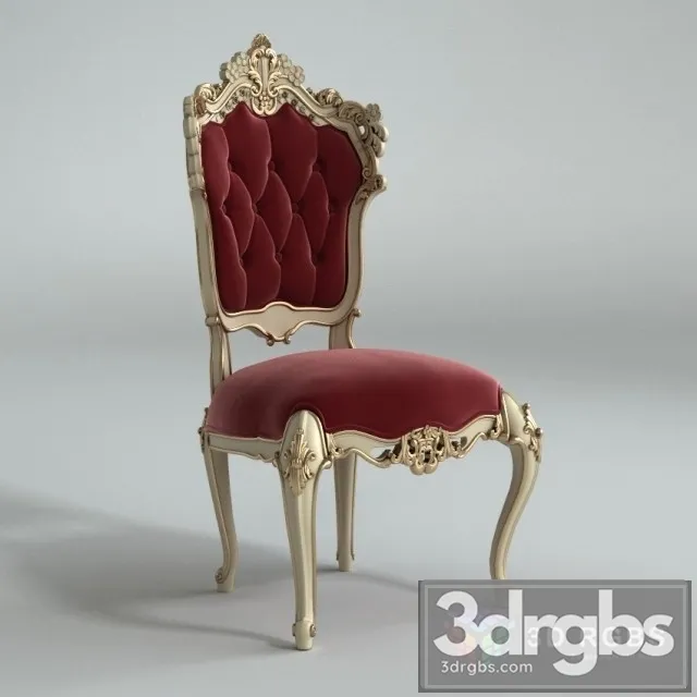 Casa Padrino Baroque Dining Chair 3D Model Free