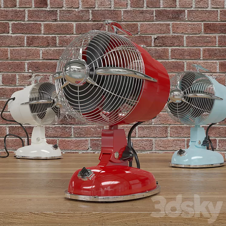 CasaFan 301504 Tischventilator RETROJET 3D Model