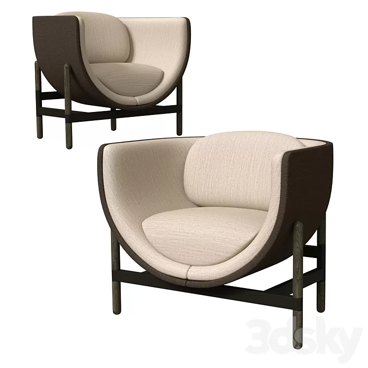 Casala Capsule Lounge 1 Seater 3D Model