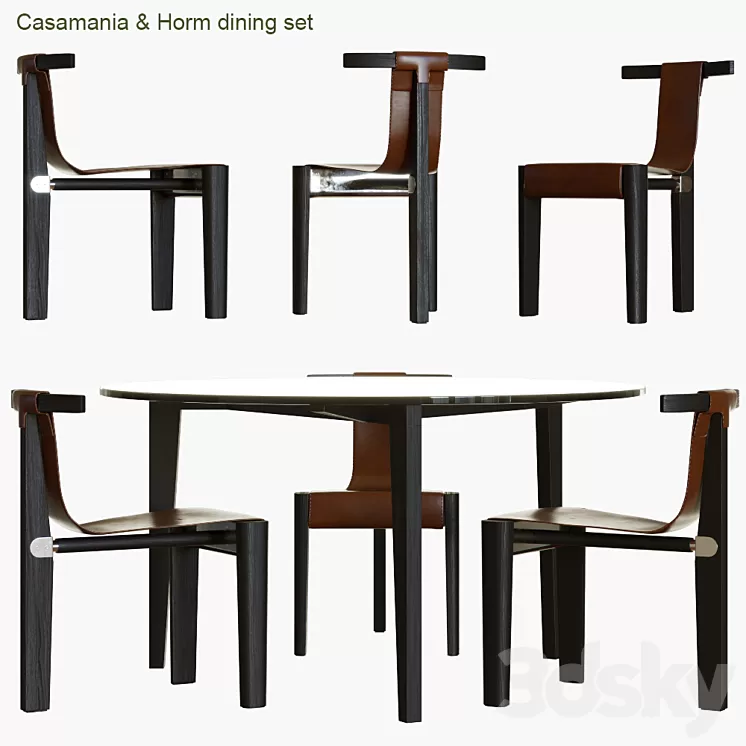 Casamania & Horm dining set 3D Model