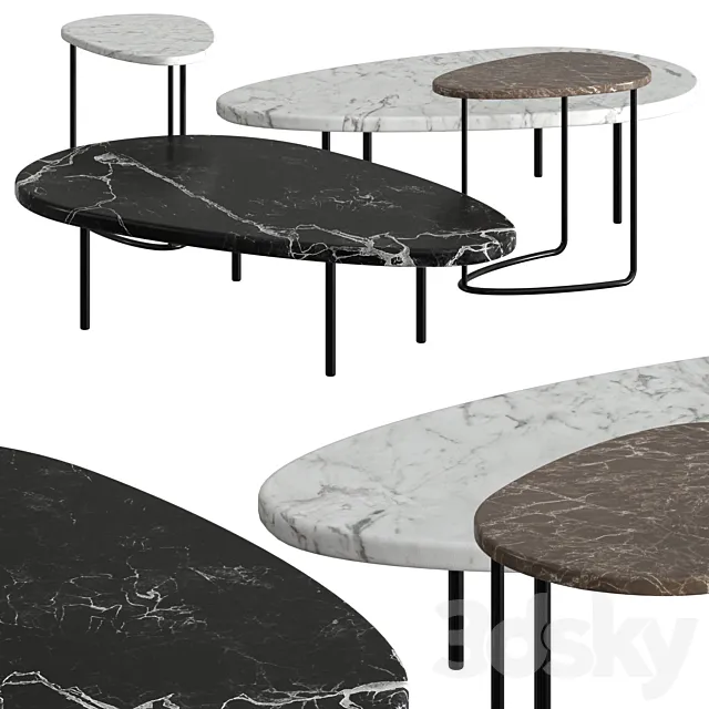 Casamania & Horm Lily Coffee Tables 3DModel