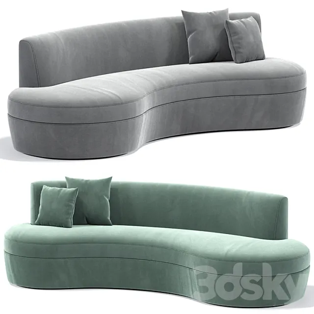 Casamilano curved sofa 3D Model