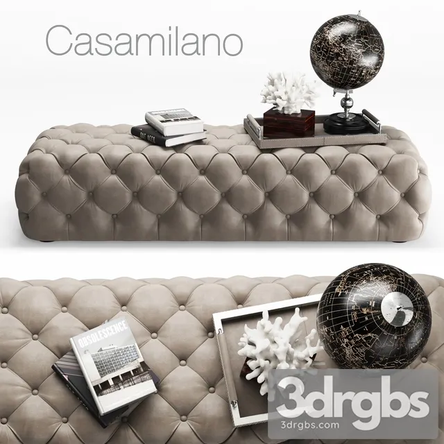 Casamilano Hyatt Ottoman 3D Model Free