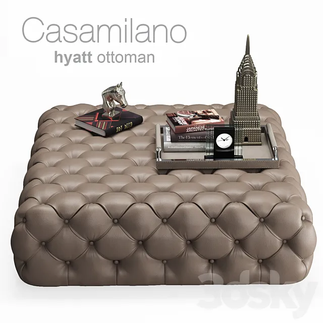 Casamilano Ottoman Hyatt 120 3D Model