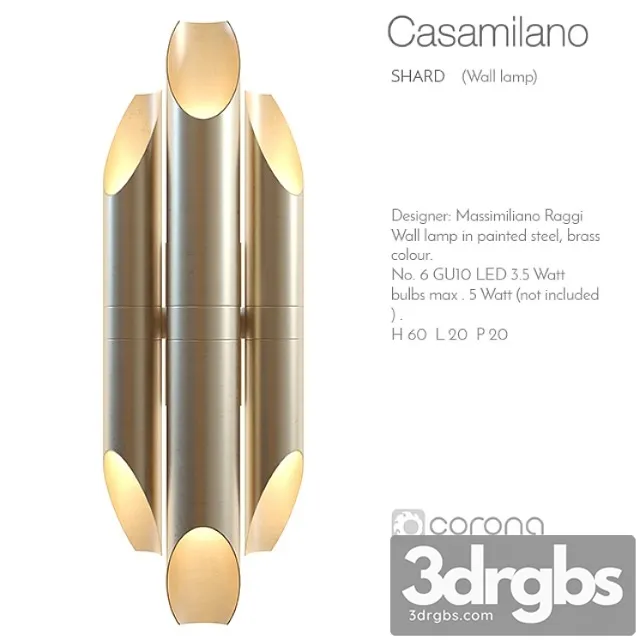 Casamilano Shard Wall Lamp 3D Model Free