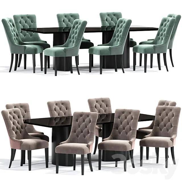 Casamilano Tangeri Dining Table Chair 3DModel