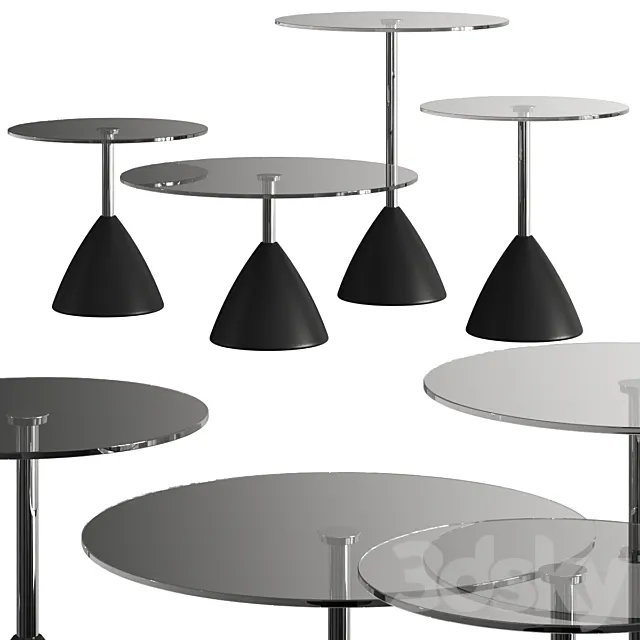 Cascando Cobalt Coffee Tables 3DModel