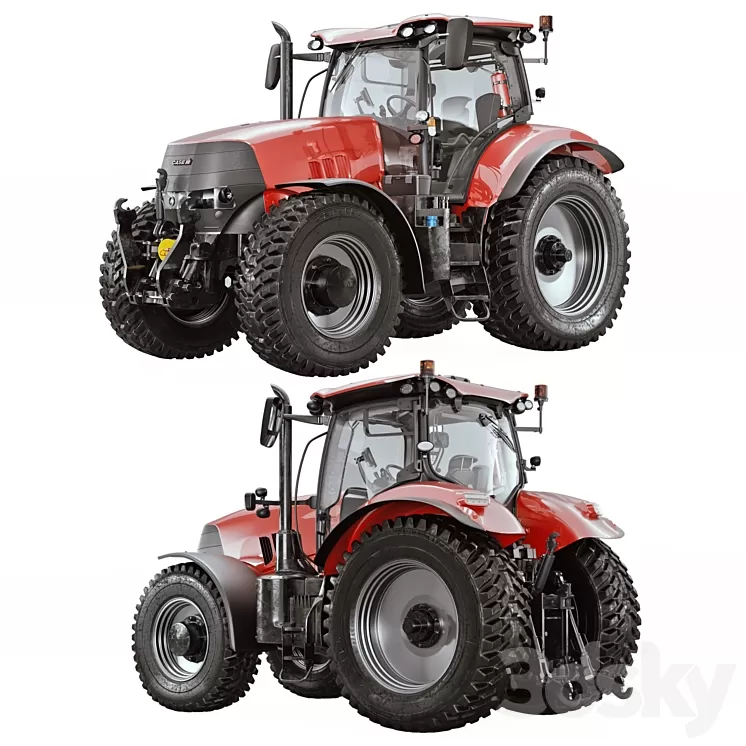 CASE 3 Tractor 3D Model