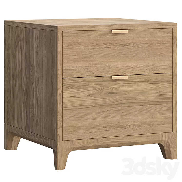 Case bedside table 3D Model Free