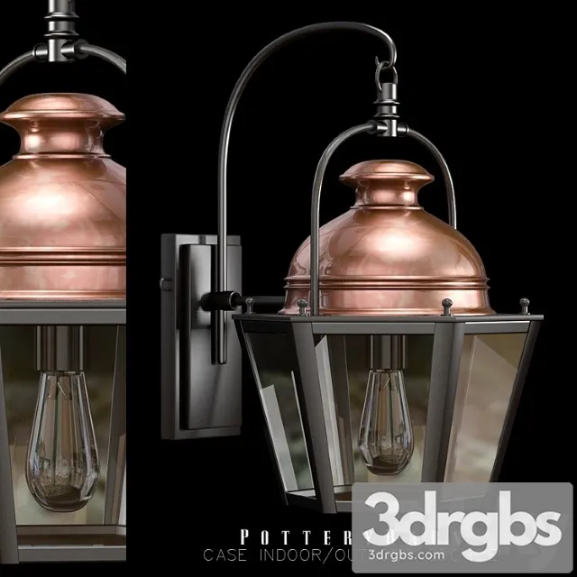 Case-indoor-outdoor-sconce 3D Model Free