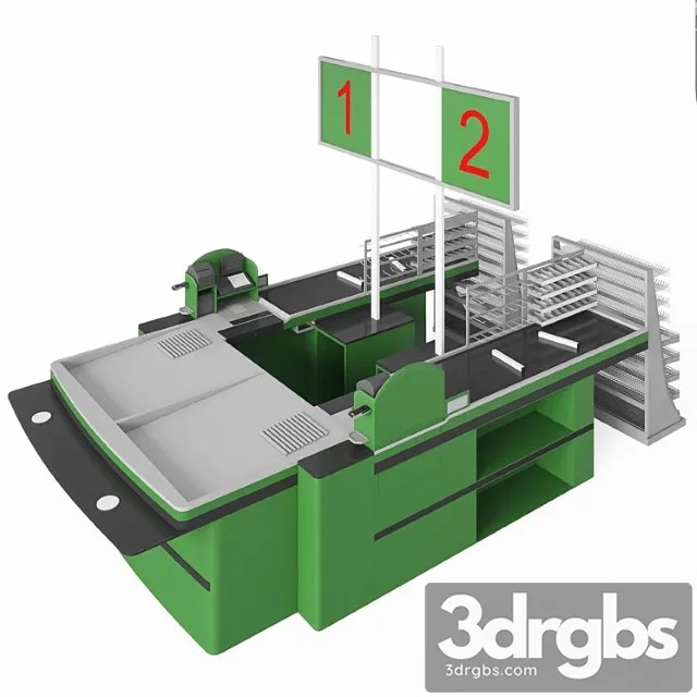 Cash island vis 00318j hermes 3D Model Free