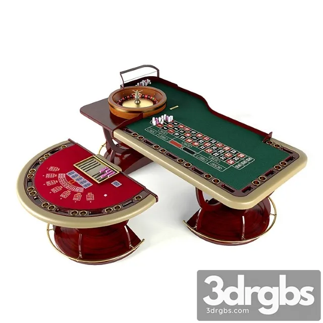 Casino tables 3D Model Free