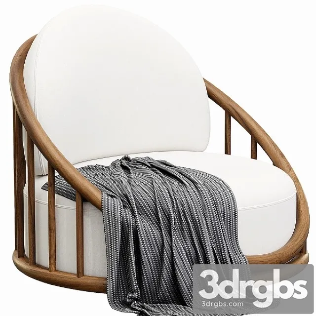 Cask Armchair 3D Model Free